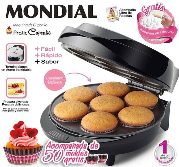 Maquina Para Cupcakes Mondial CK-01 Pratic Cupcake - Negro – RB  ImportadosRB Importados